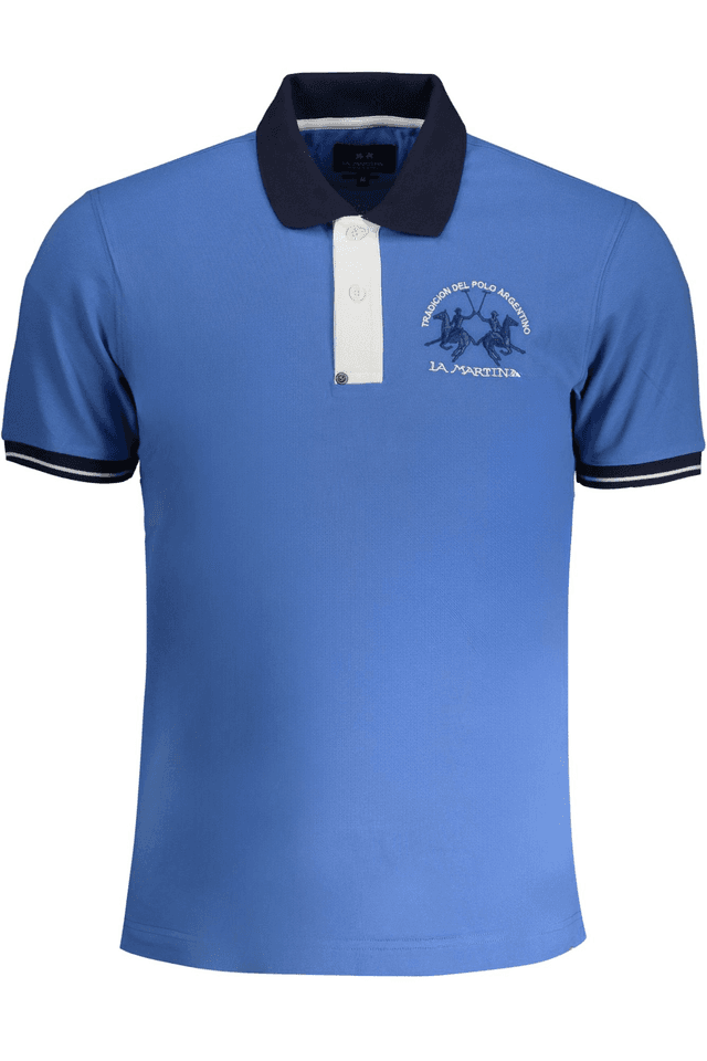 9058LA MARTINA POLO MANICHE CORTE UOMO BLU