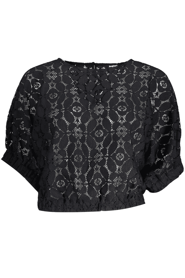3122DESIGUAL T-SHIRT MANICHE CORTE DONNA NERO