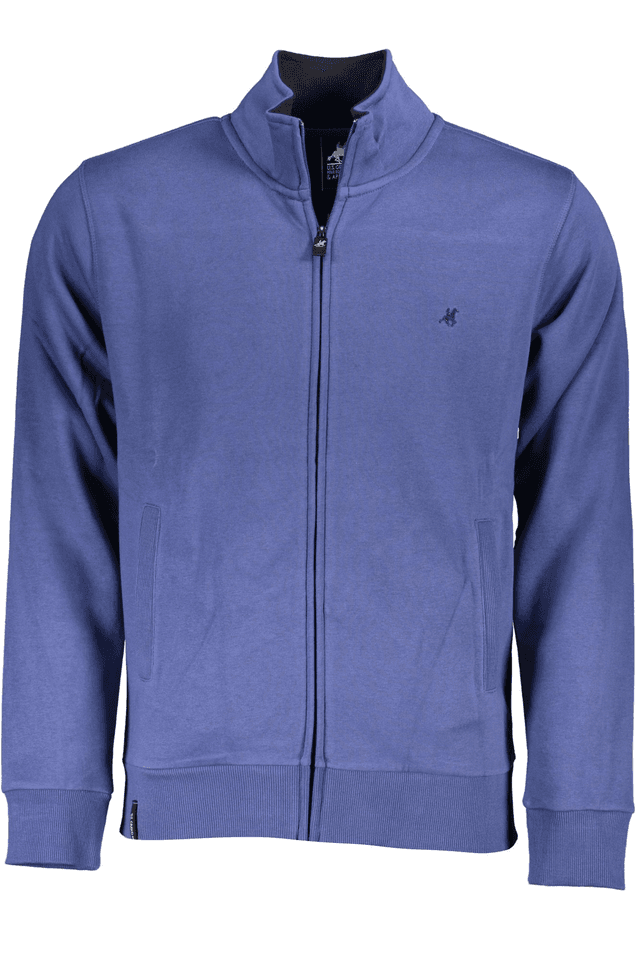 4835U.S. GRAND POLO FELPA CON ZIP UOMO BLU