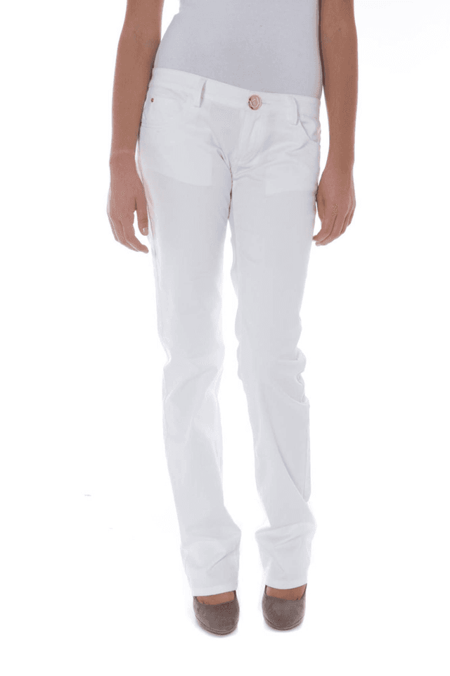 658PHARD PANTALONE DONNA BIANCO
