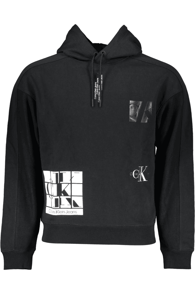 4267CALVIN KLEIN FELPA SENZA ZIP UOMO NERO