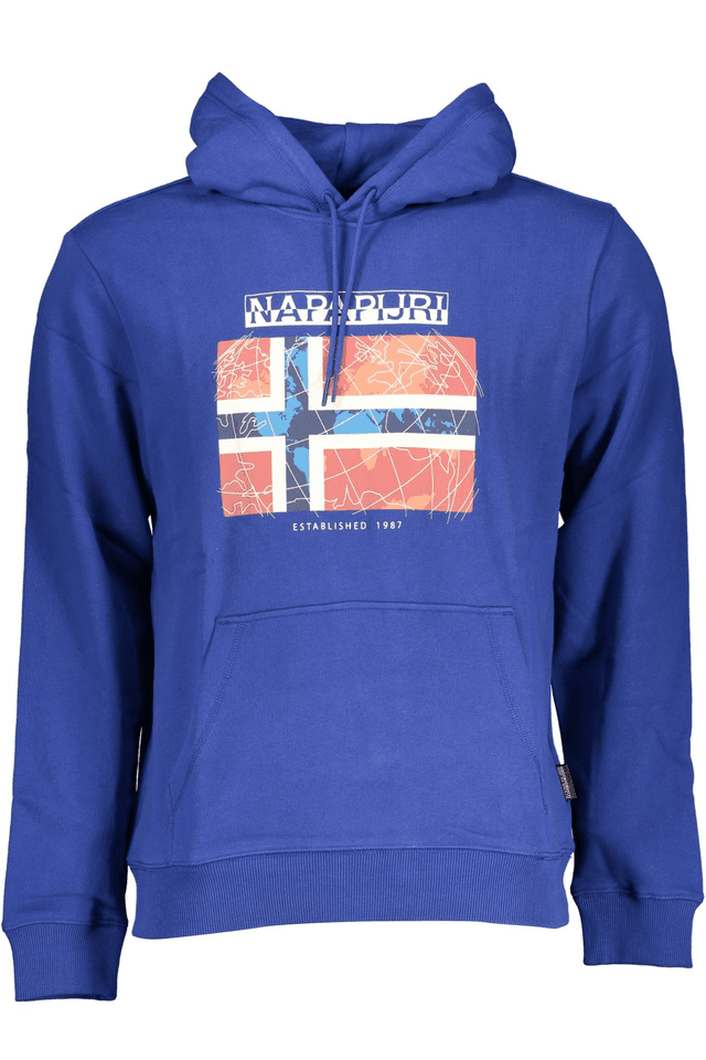 7784NAPAPIJRI FELPA SENZA ZIP UOMO BLU