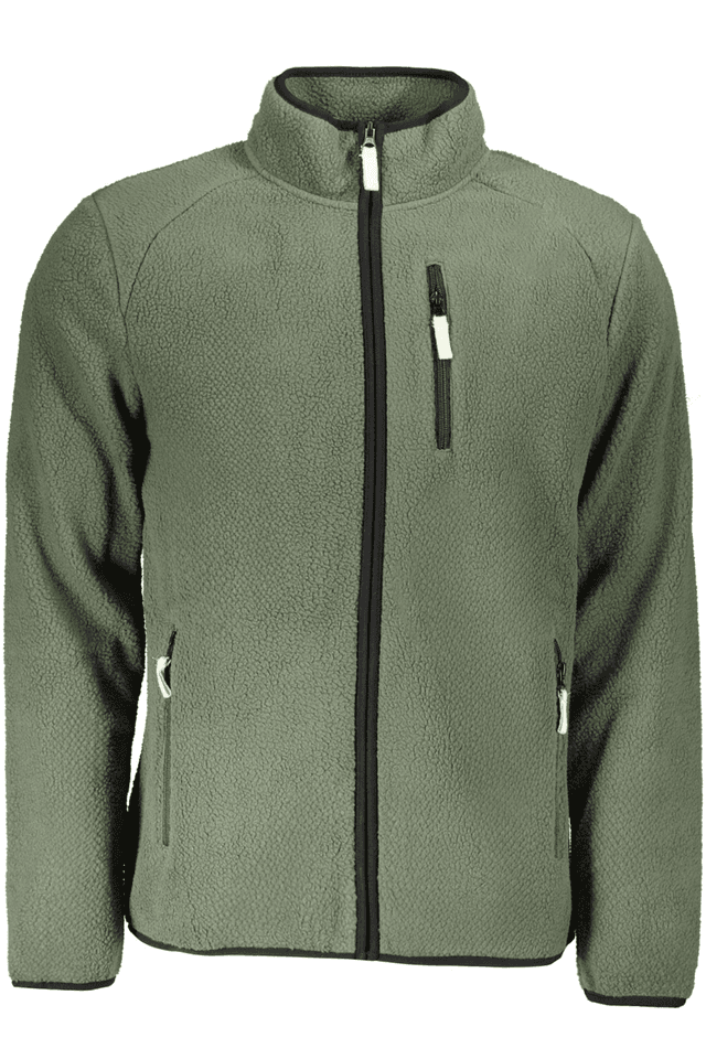 10143NORWAY 1963 FELPA CON ZIP UOMO VERDE