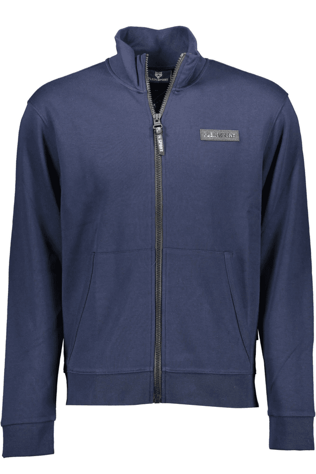 1284PLEIN SPORT FELPA CON ZIP UOMO BLU