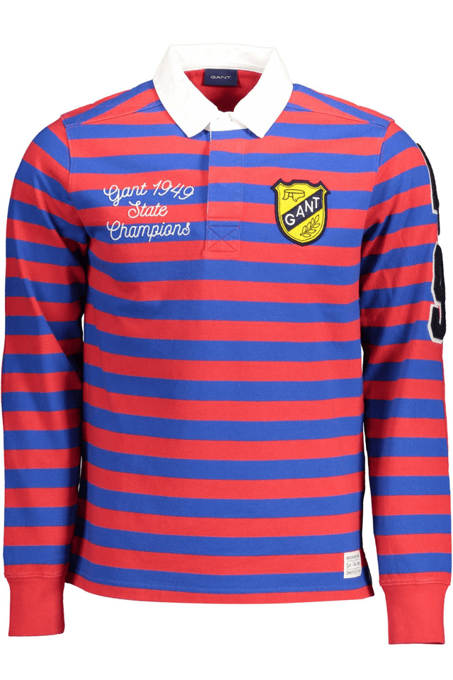 1743GANT POLO MANICHE LUNGHE UOMO ROSSO