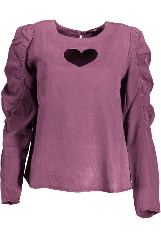 2095DESIGUAL CAMICIA MANICHE LUNGHE DONNA VIOLA