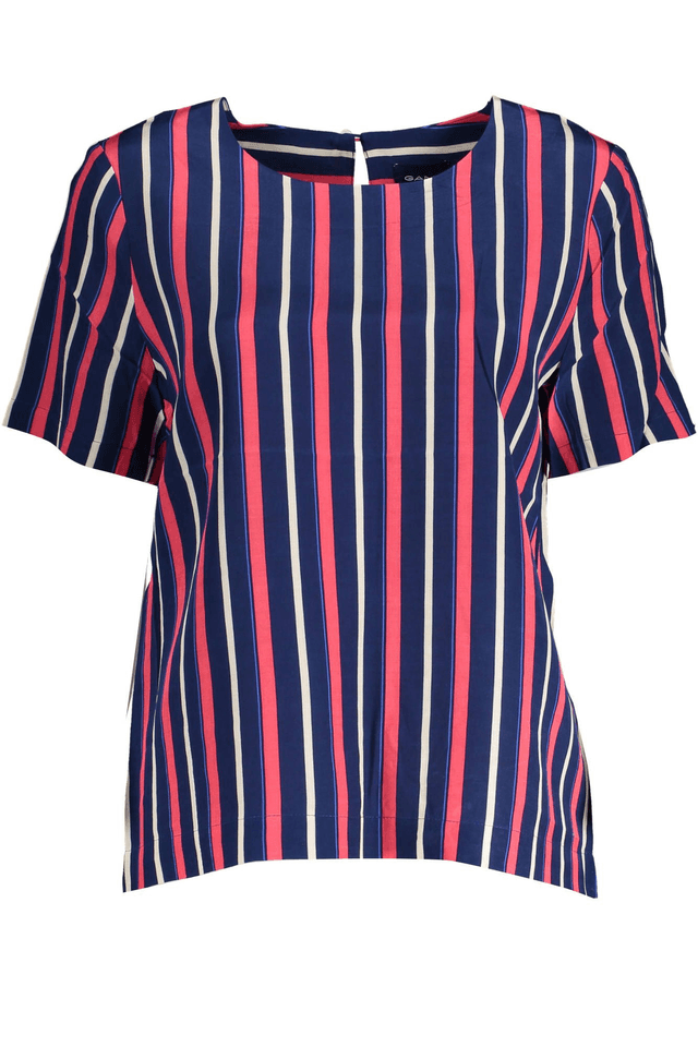 826GANT T-SHIRT MANICHE CORTE DONNA BLU