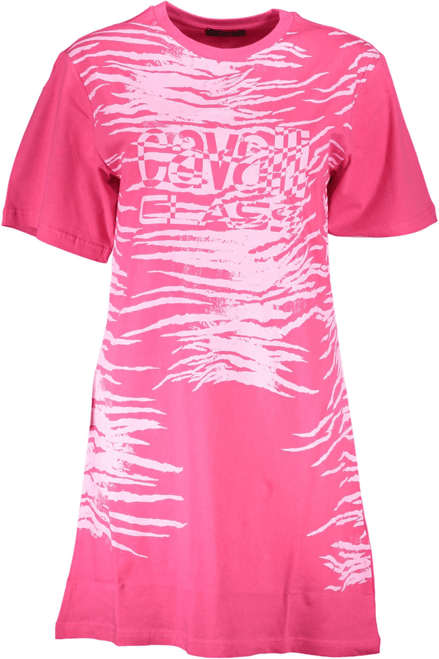 4084CAVALLI CLASS ABITO CORTO DONNA ROSA