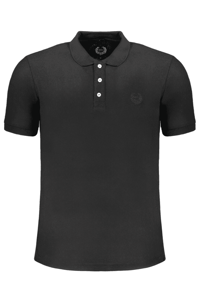 9667GIAN MARCO VENTURI POLO MANICHE CORTE UOMO NERO