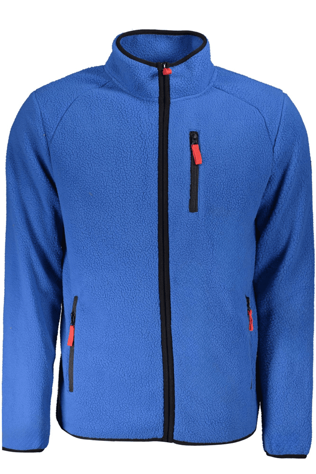 10079NORWAY 1963 FELPA CON ZIP UOMO BLU