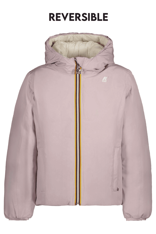 9114K-WAY PIUMINO BAMBINA ROSA