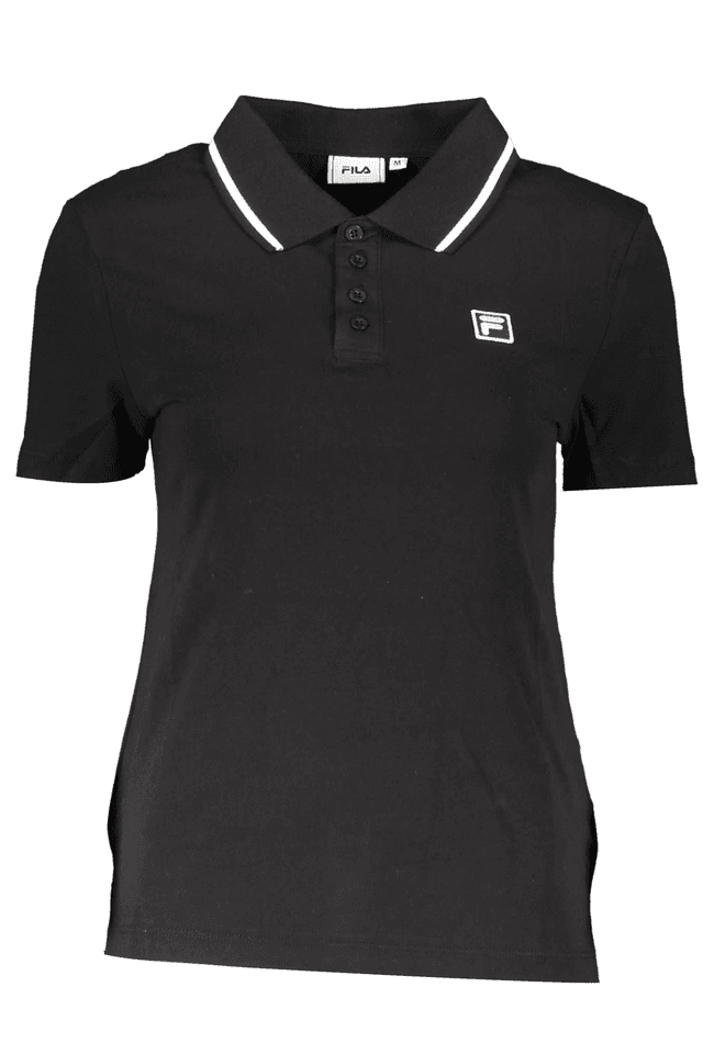 3486FILA POLO MANICHE CORTE DONNA NERO
