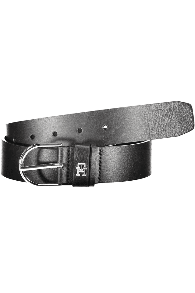 6432TOMMY HILFIGER CINTURA IN PELLE DONNA NERO