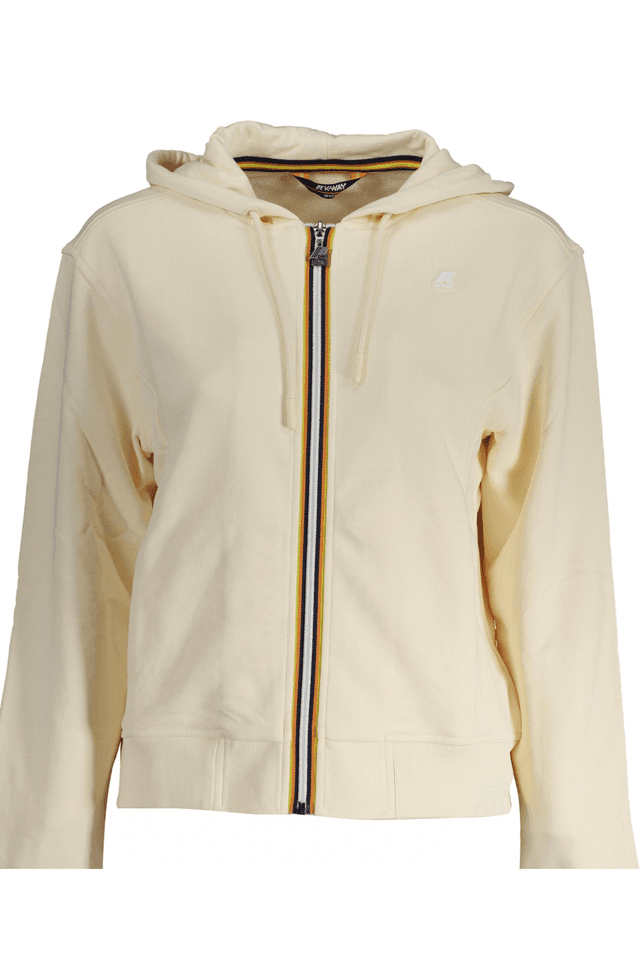 9164K-WAY FELPA CON ZIP DONNA BEIGE