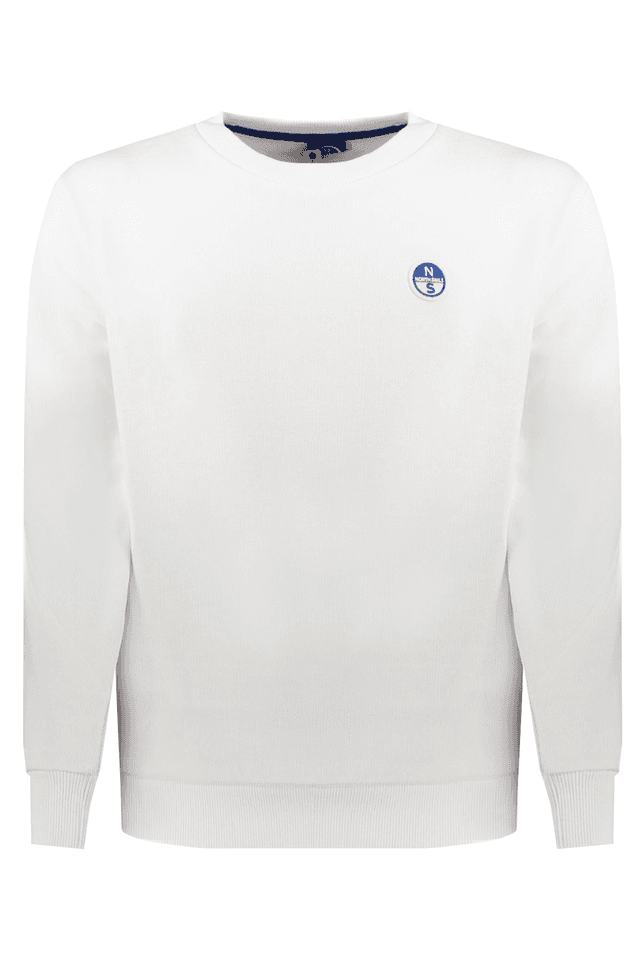 8616NORTH SAILS FELPA SENZA ZIP BAMBINO BIANCO