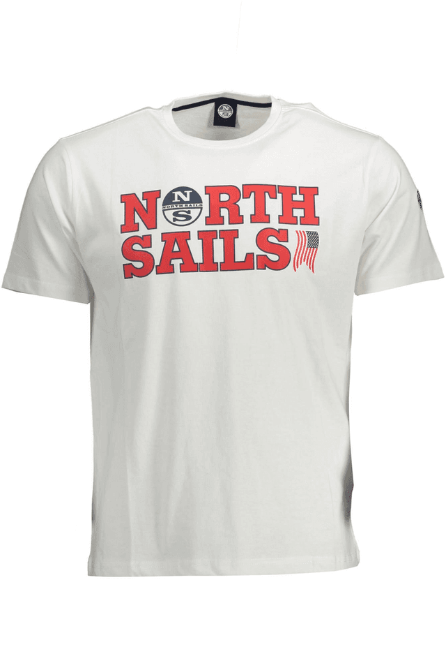105NORTH SAILS T-SHIRT MANICHE CORTE UOMO BIANCO