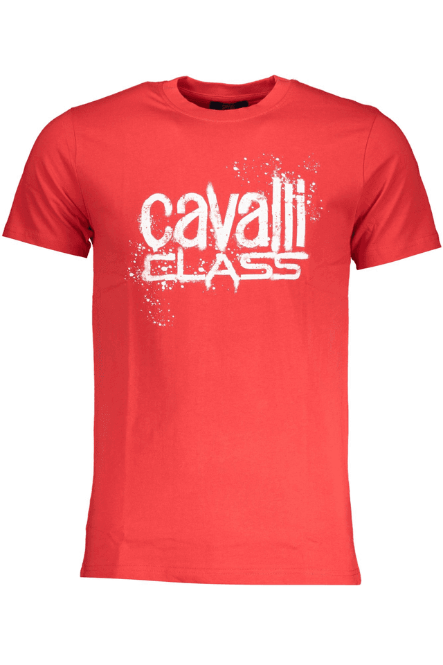 7808CAVALLI CLASS T-SHIRT MANICHE CORTE UOMO ROSSO