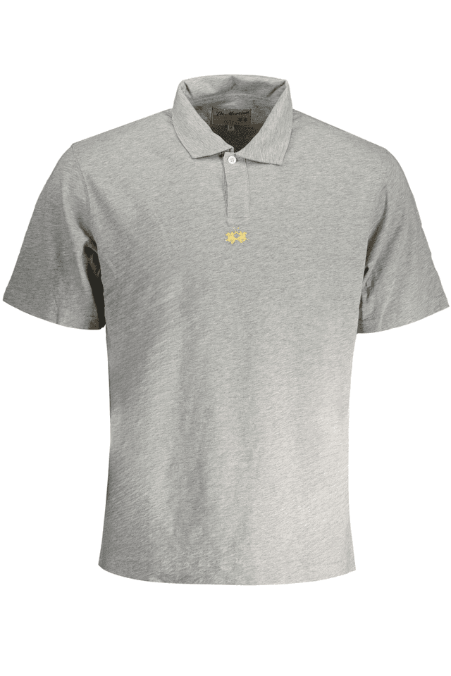 9059LA MARTINA POLO MANICHE CORTE UOMO GRIGIO