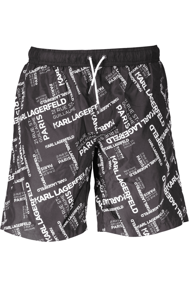 1775KARL LAGERFELD BEACHWEAR COSTUME PARTE SOTTO UOMO NERO
