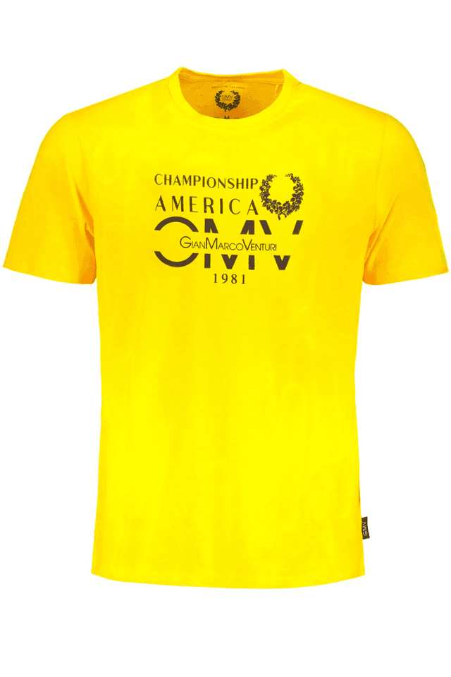 9563GIAN MARCO VENTURI T-SHIRT MANICHE CORTE UOMO GIALLO