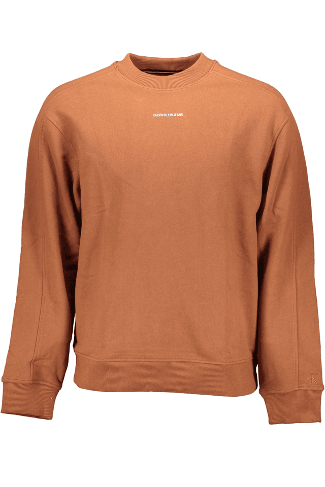 1049CALVIN KLEIN FELPA SENZA ZIP UOMO MARRONE