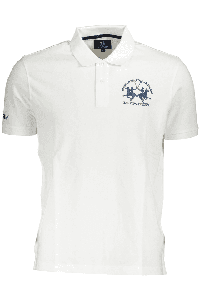 3850LA MARTINA POLO MANICHE CORTE UOMO BIANCO