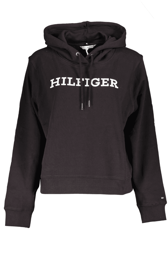 4779TOMMY HILFIGER FELPA SENZA ZIP DONNA NERO