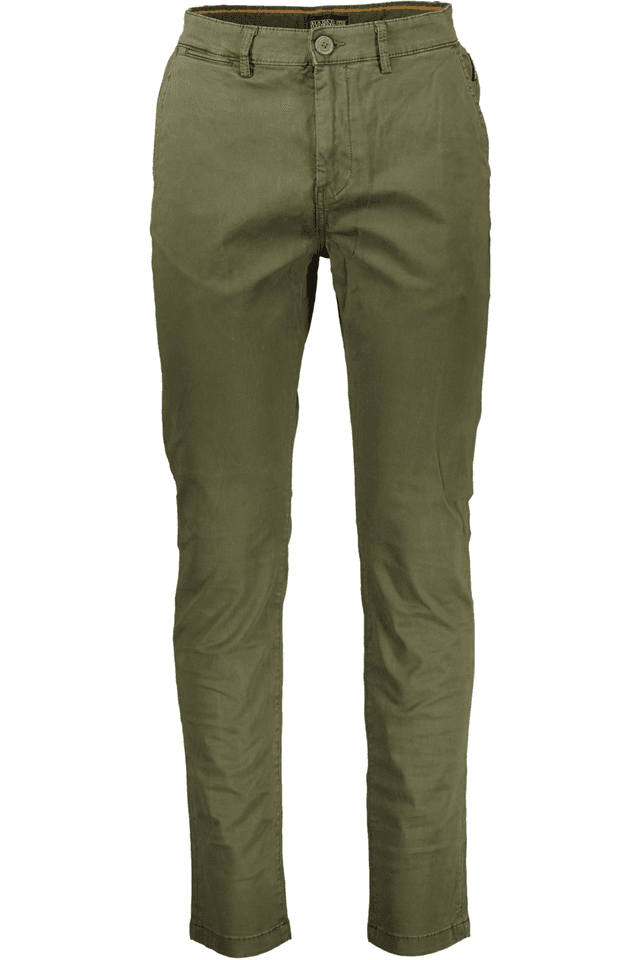 7695NAPAPIJRI PANTALONE UOMO VERDE
