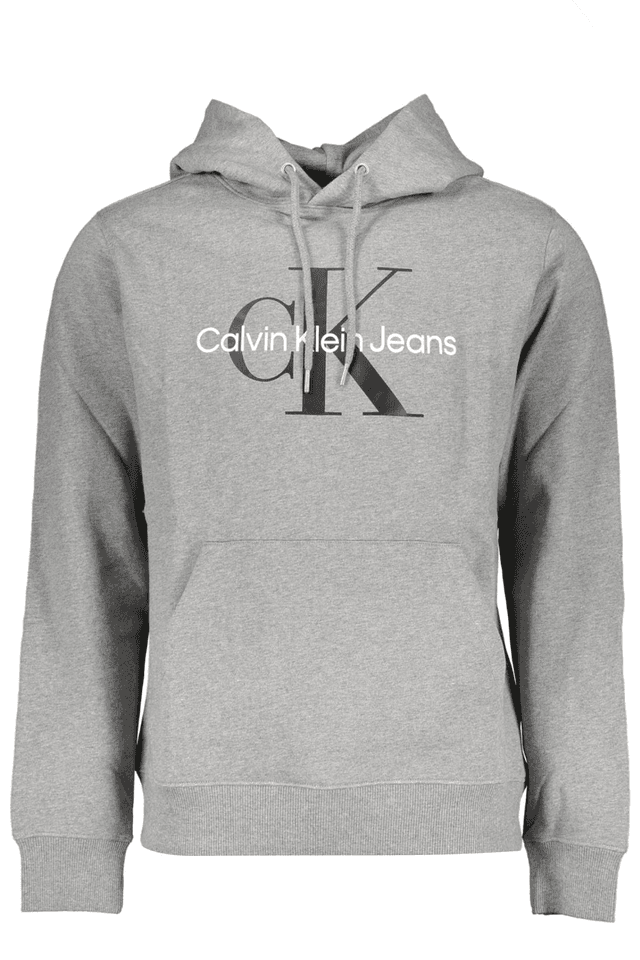 6424CALVIN KLEIN FELPA SENZA ZIP UOMO GRIGIO