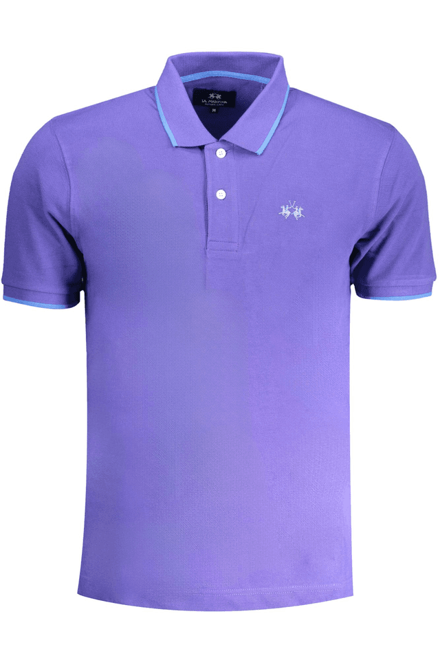 9072LA MARTINA POLO MANICHE CORTE UOMO VIOLA