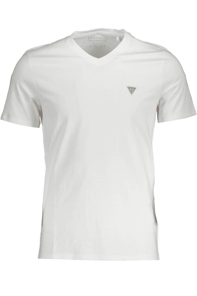 782GUESS JEANS T-SHIRT MANICHE CORTE UOMO BIANCO