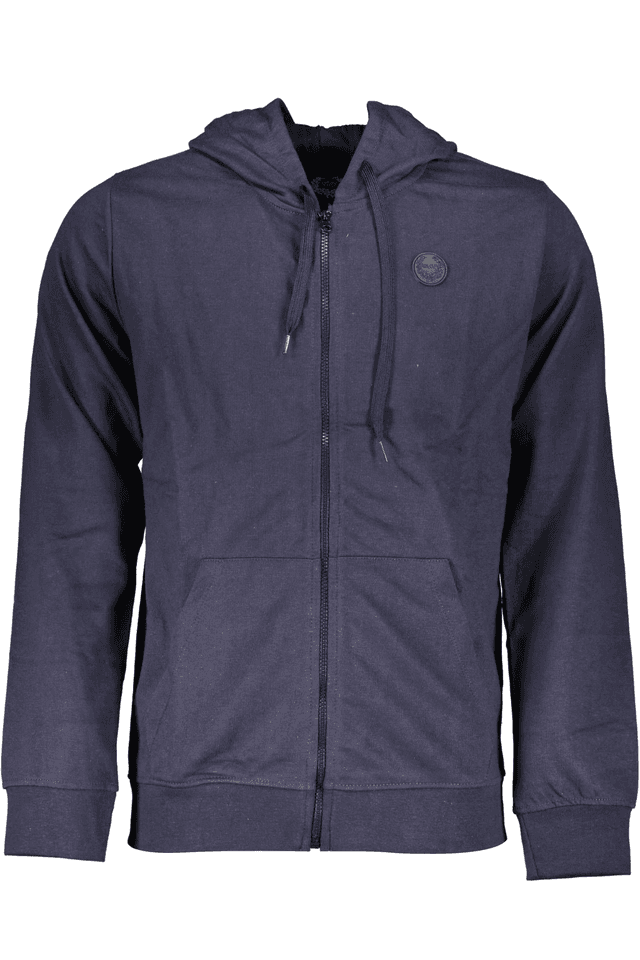 4015GIAN MARCO VENTURI FELPA CON ZIP UOMO BLU