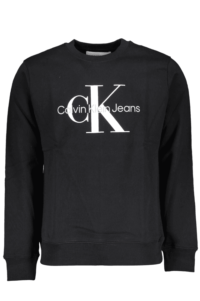 CALVIN KLEIN FELPA SENZA ZIP UOMO NERO