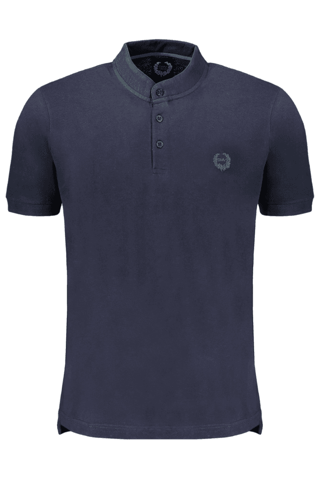 9625GIAN MARCO VENTURI POLO MANICHE CORTE UOMO BLU