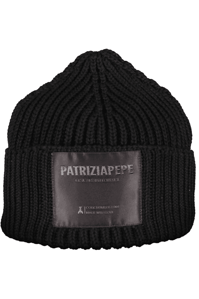 6661PATRIZIA PEPE BERRETTO DONNA NERO