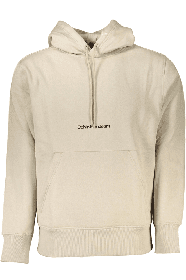 6377CALVIN KLEIN FELPA SENZA ZIP UOMO BEIGE
