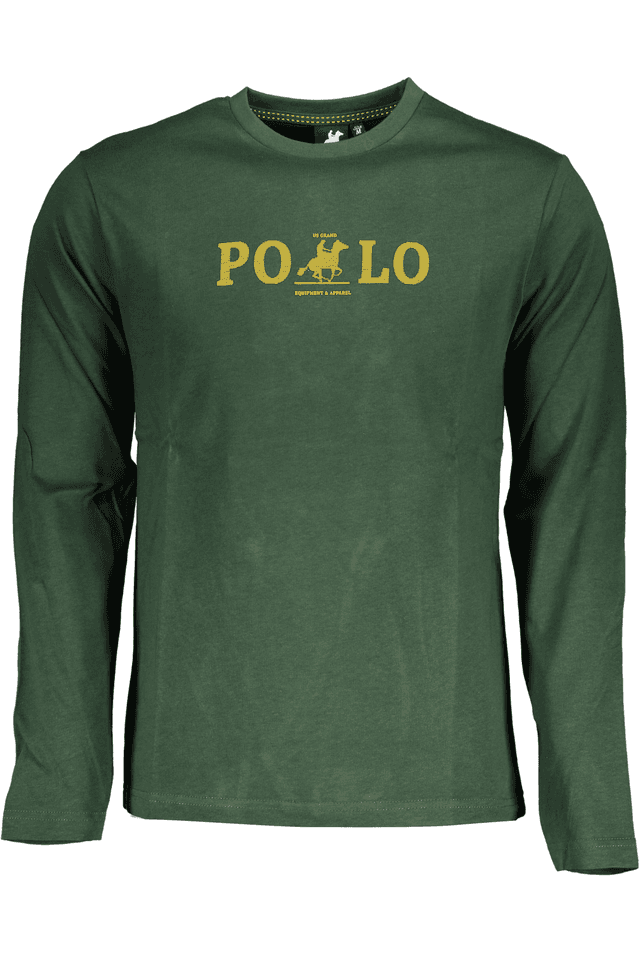 5984U.S. GRAND POLO T-SHIRT MANICHE LUNGHE UOMO VERDE