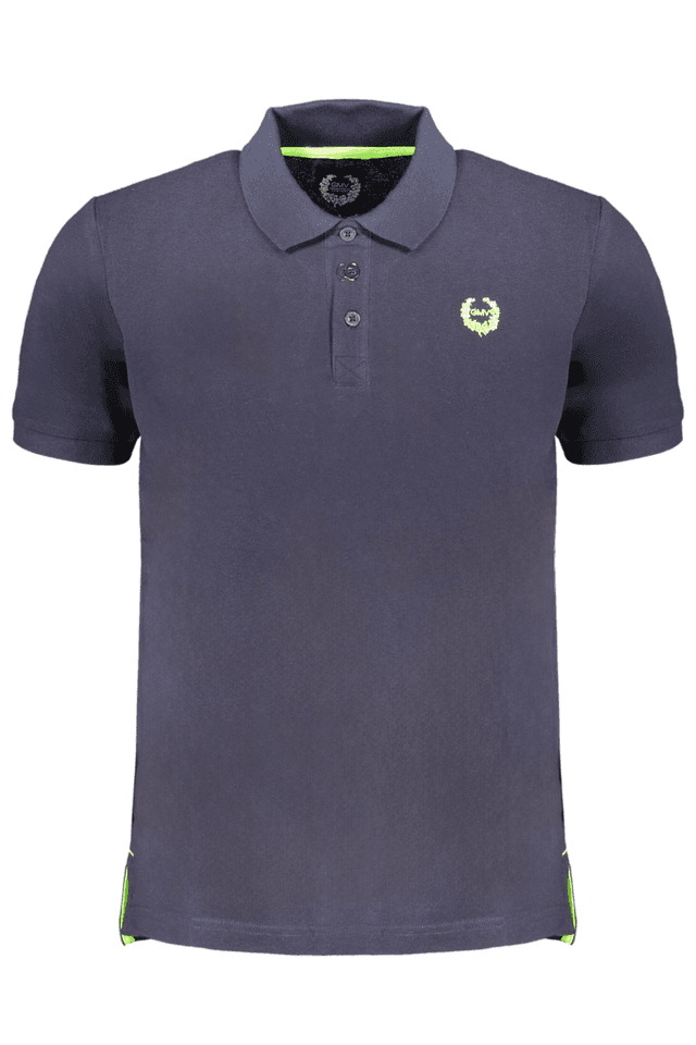 9581GIAN MARCO VENTURI POLO MANICHE CORTE UOMO BLU