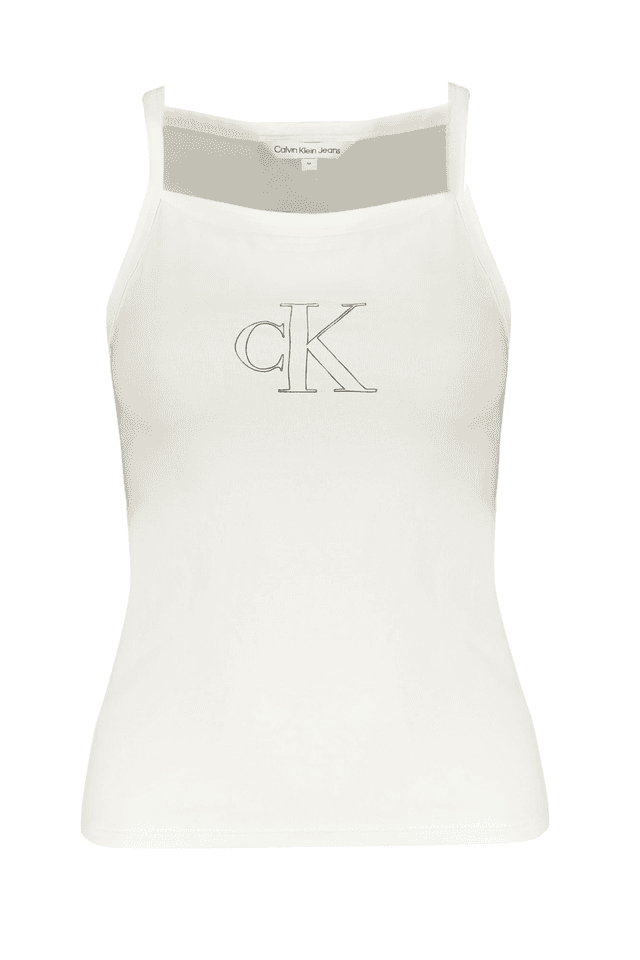9783CALVIN KLEIN CANOTTA DONNA BIANCO