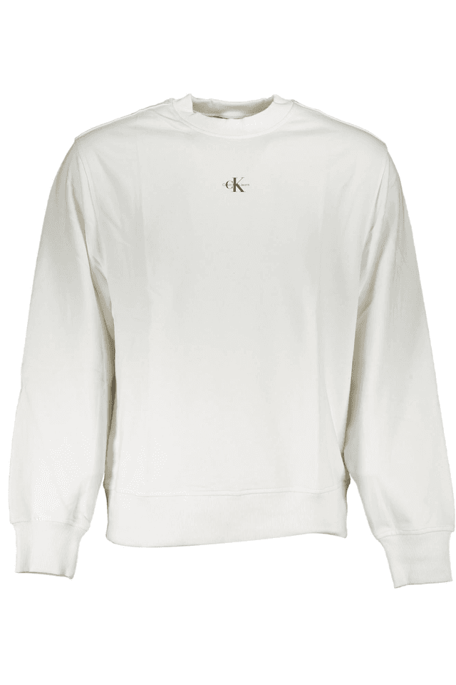 3141CALVIN KLEIN FELPA SENZA ZIP UOMO BIANCO