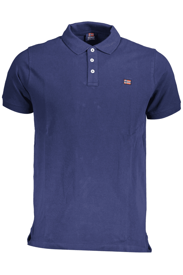 3929NORWAY 1963 POLO MANICHE CORTE UOMO BLU