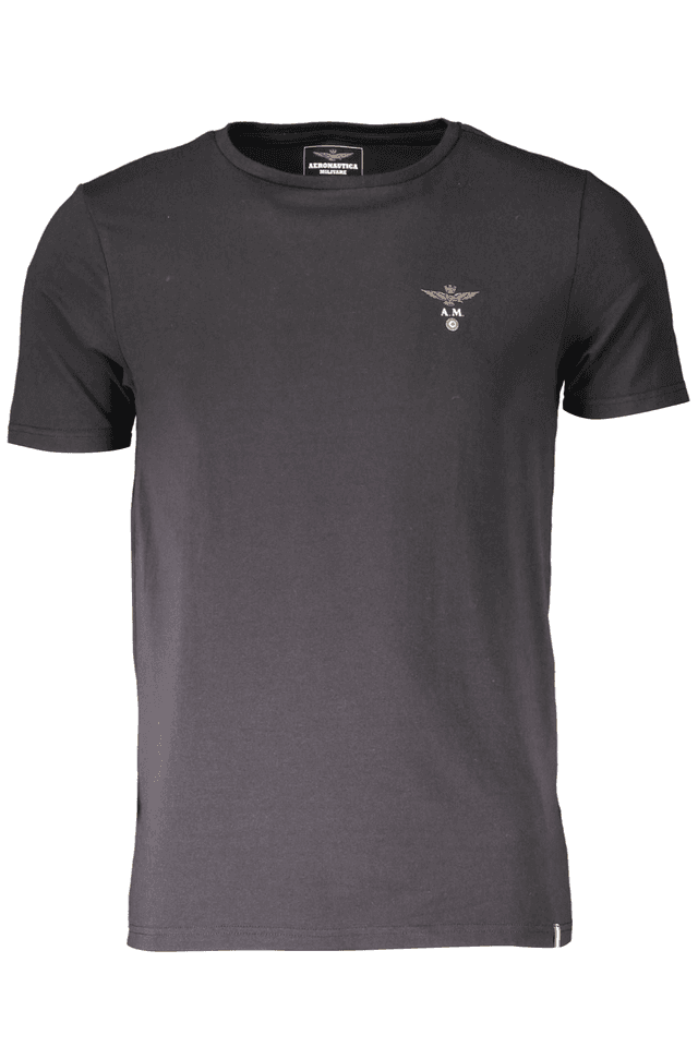 1036AERONAUTICA MILITARE T-SHIRT ESTERNABILE UOMO NERO