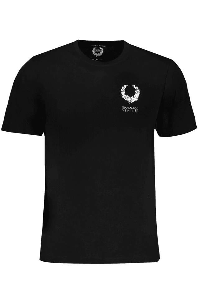 9610GIAN MARCO VENTURI T-SHIRT MANICHE CORTE UOMO NERO