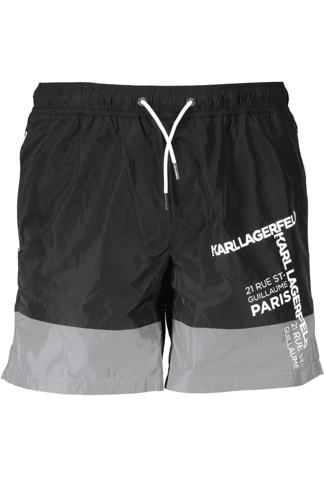 394KARL LAGERFELD BEACHWEAR COSTUME PARTE SOTTO UOMO NERO