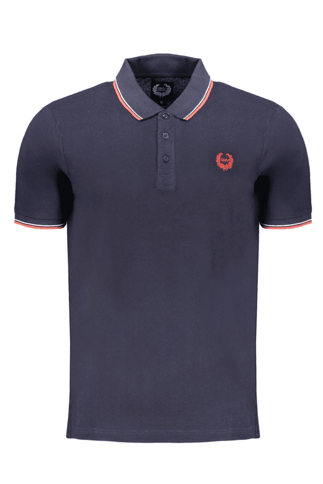 9578GIAN MARCO VENTURI POLO MANICHE CORTE UOMO BLU