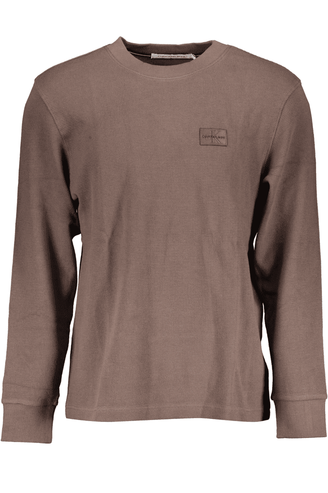 2588CALVIN KLEIN MAGLIA UOMO MARRONE