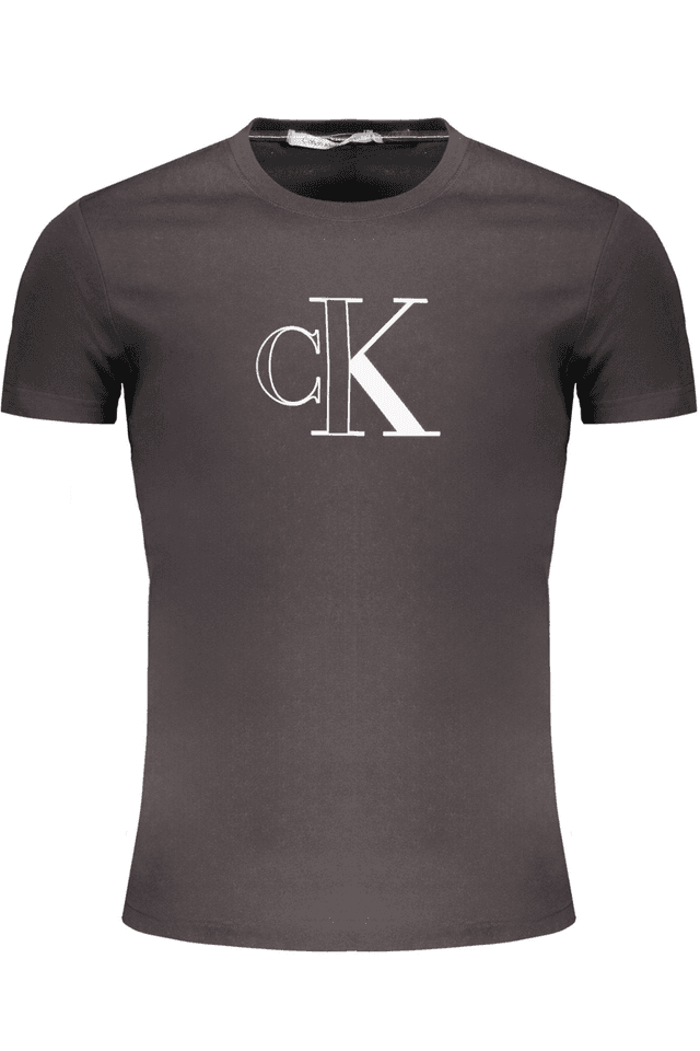 9757CALVIN KLEIN T-SHIRT MANICHE CORTE UOMO NERO
