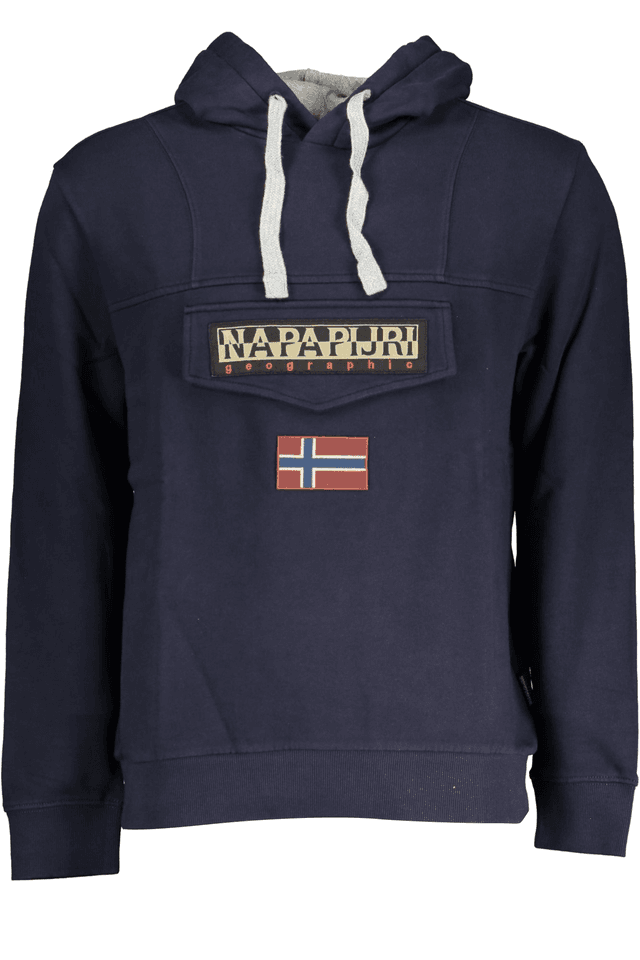7710NAPAPIJRI FELPA SENZA ZIP UOMO BLU