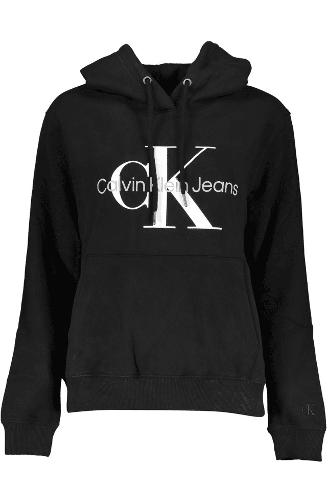 6401CALVIN KLEIN FELPA SENZA ZIP DONNA NERO