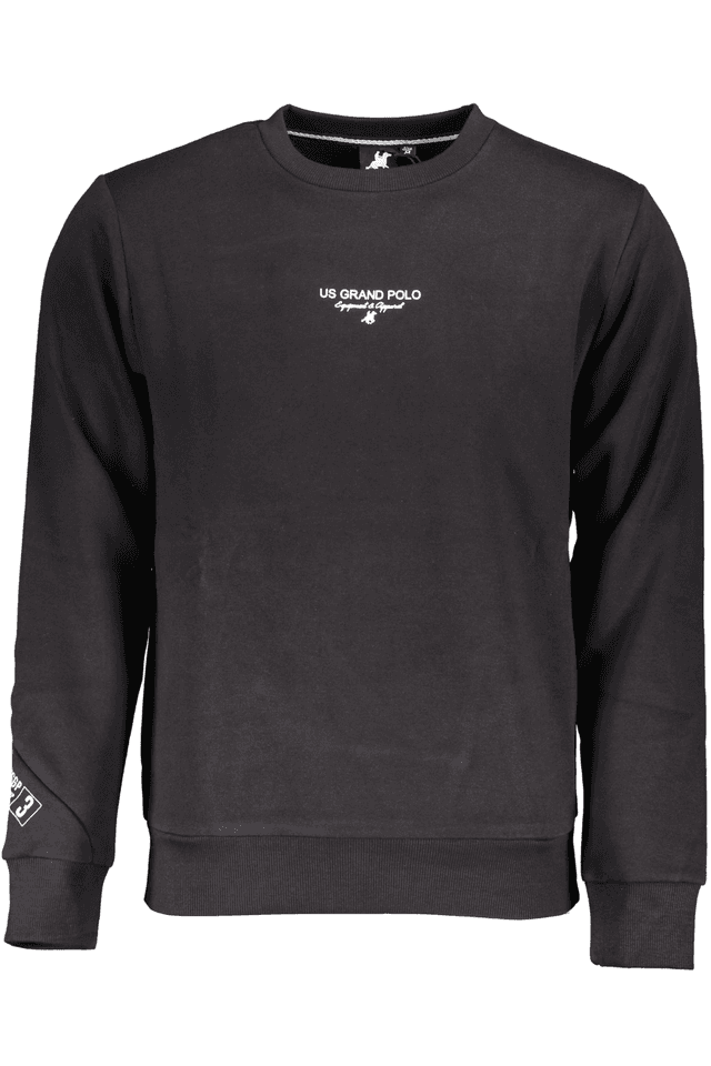 4814U.S. GRAND POLO FELPA SENZA ZIP UOMO NERO